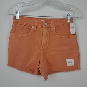 4/$25 Old Navy High Rise Burnt Orange Denim Shorts Size Girls 14